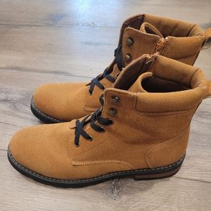 Mens Nubuck Leather Brown Boots